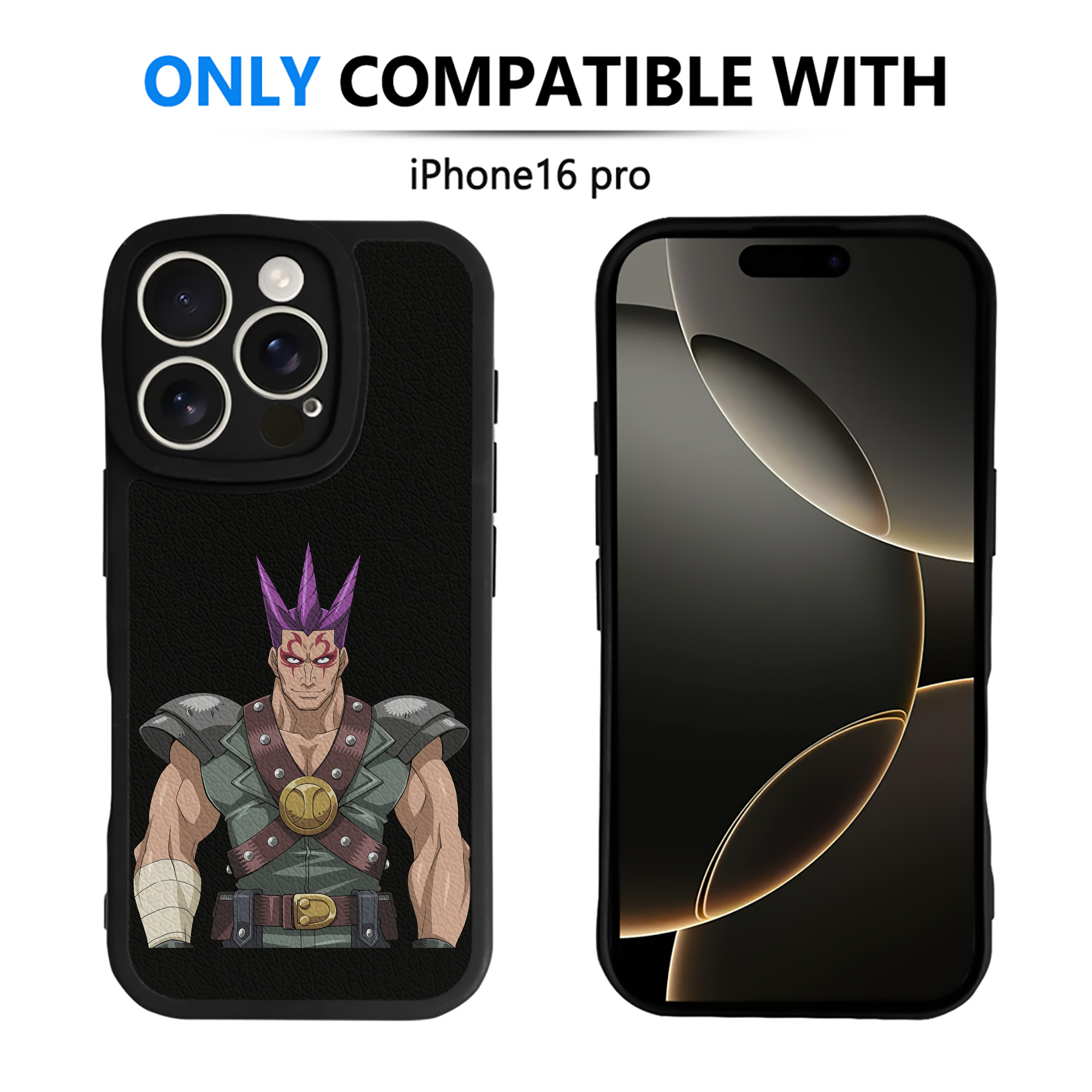 （画像用） 遊☆戯☆王 Yu-Gi-Oh! 【iPhone 16シリーズ対応】シリコンスマホケース（レザー調） 材質：シリコン